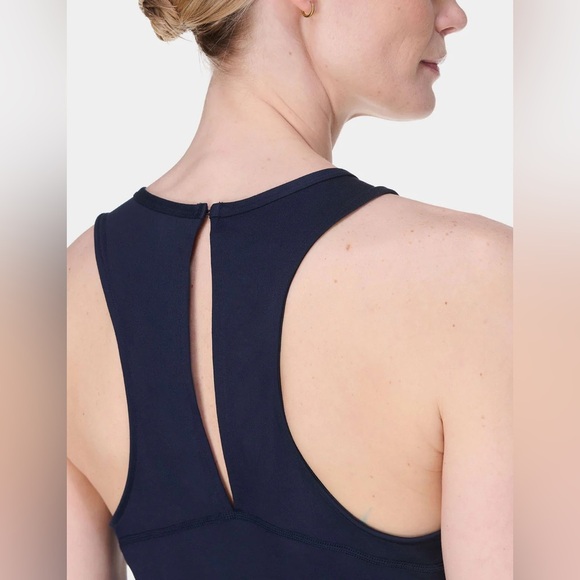 *NWT* Sweaty Betty Gaia Marl Performance Yoga Jumpsuit - Navy - Picture 4 of 6